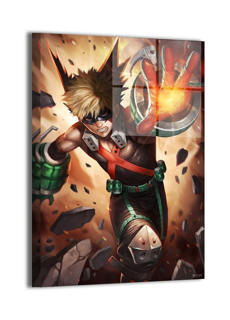 Bakugo Wall Art | My Hero Academia HD Acrylic, Metal & Canvas Print - Snapping Turtle Gallery