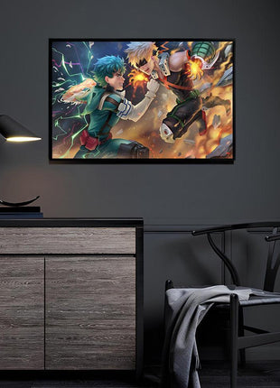 Bakugo vs Deku Wall Art | My Hero Academia Acrylic, Metal & Canvas - Snapping Turtle Gallery