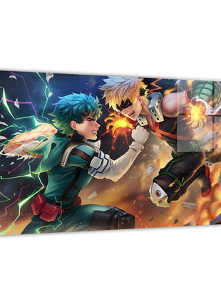 Bakugo vs Deku Wall Art | My Hero Academia Acrylic, Metal & Canvas - Snapping Turtle Gallery