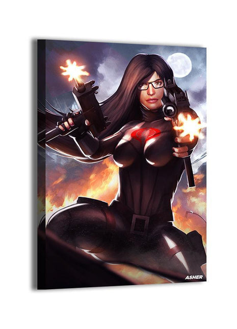 Baroness Firestorm Art | Acrylic, Metal & Canvas [variant_option1] Print, Premium Wall Art by Snapping Turtle Gallery