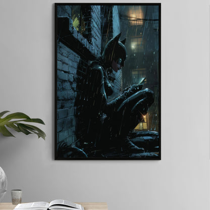 Batgirl Peaceful Ally Wall Art on premium canvas, acrylic, and metal – front view