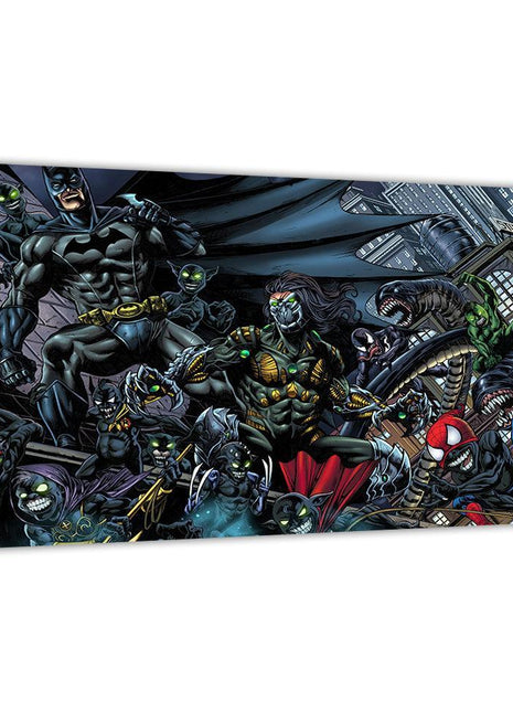 Batman Venom Spider-Man Wall Art | Crossover Fan Art | Snapping Turtle Gallery - Snapping Turtle Gallery