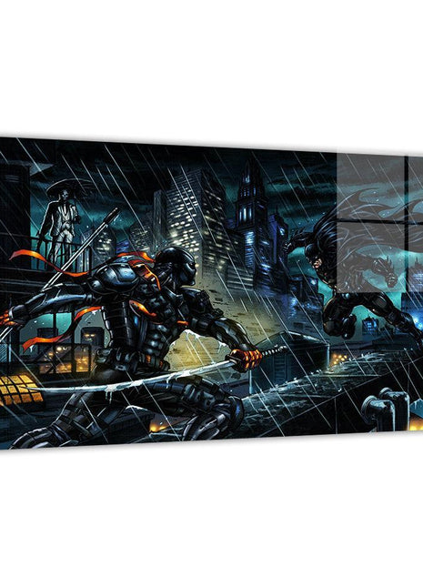 Batman vs Deathstroke Wall Art | DC Fan Art | Snapping Turtle Gallery [variant_option1] Print, Premium Wall Art by Snapping Turtle Gallery
