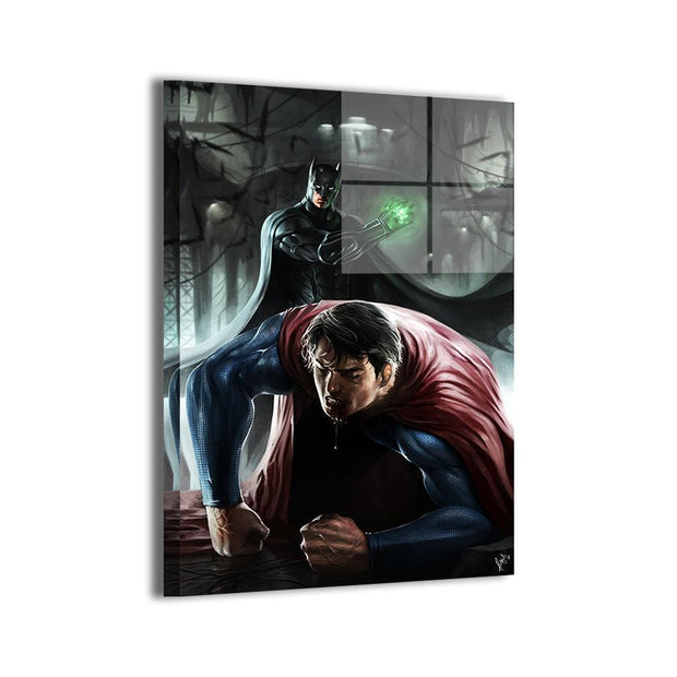 Batman vs Superman Wall Art | Kryptonite Clash | Snapping Turtle Gallery - Snapping Turtle Gallery