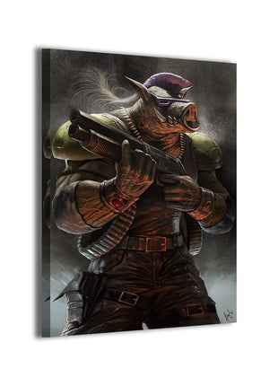 Bebop Wall Art | TMNT Fan Art | Snapping Turtle Gallery [variant_option1] Print, Premium Wall Art by Snapping Turtle Gallery