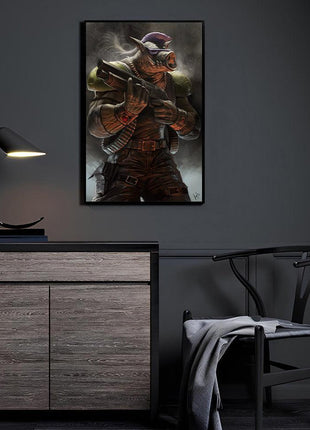 Bebop Wall Art | TMNT Fan Art | Snapping Turtle Gallery [variant_option1] Print, Premium Wall Art by Snapping Turtle Gallery