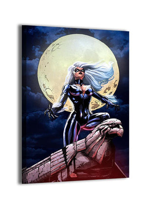 Black Cat Wall Art | Marvel Spider-Man Acrylic, Metal & Canvas Print - Snapping Turtle Gallery