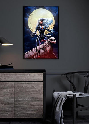 Black Cat Wall Art | Marvel Spider-Man Acrylic, Metal & Canvas Print - Snapping Turtle Gallery