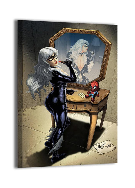 Black Cat Wall Art | Spider-Man Fan Art | Snapping Turtle Gallery [variant_option1] Print, Premium Wall Art by Snapping Turtle Gallery