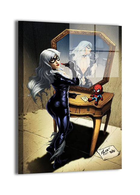 Black Cat Wall Art | Spider-Man Fan Art | Snapping Turtle Gallery [variant_option1] Print, Premium Wall Art by Snapping Turtle Gallery