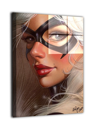 Black Cat Wall Art | Aurelio Rigoni Acrylic, Metal & Canvas Print - Snapping Turtle Gallery