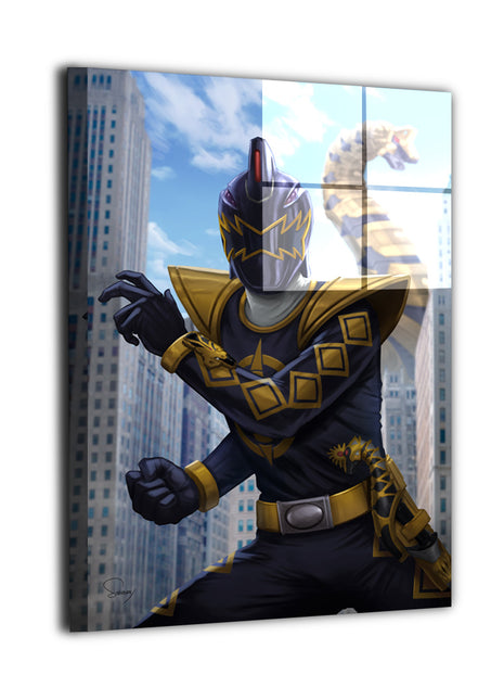 Black Dino Ranger Wall Art | Power Rangers Acrylic, Metal & Canvas - Snapping Turtle Gallery