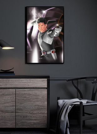 Black Ranger Wall Art | Shadow Strike Hero | Snapping Turtle Gallery - Snapping Turtle Gallery