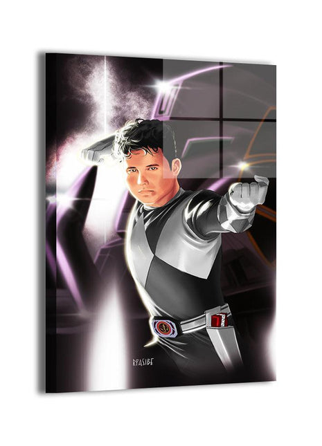 Black Ranger Wall Art | Shadow Strike Hero | Snapping Turtle Gallery - Snapping Turtle Gallery