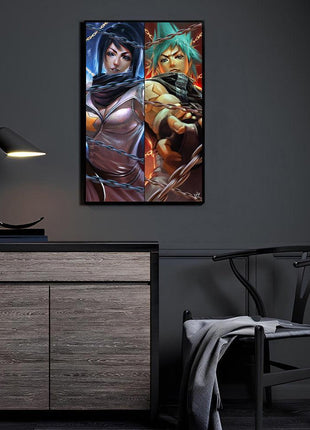 Black Star Tsubaki Art | Acrylic, Metal & Canvas [variant_option1] Print, Premium Wall Art by Snapping Turtle Gallery