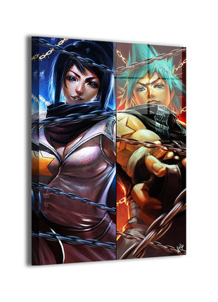 Black Star Tsubaki Art | Acrylic, Metal & Canvas [variant_option1] Print, Premium Wall Art by Snapping Turtle Gallery