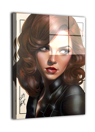 Black Widow Wall Art | Aurelio Rigoni Acrylic, Metal & Canvas Print - Snapping Turtle Gallery