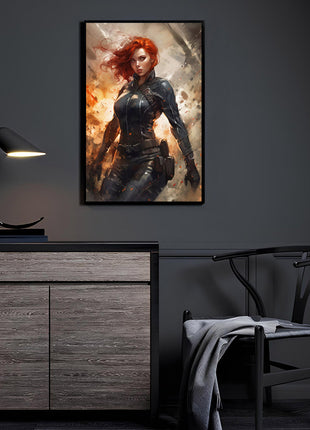 Black Widow Wall Art | Marvel Ultra-HD Acrylic, Metal & Canvas Print - Snapping Turtle Gallery