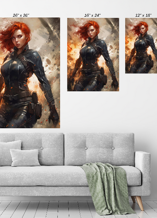 Black Widow Wall Art | Marvel Ultra-HD Acrylic, Metal & Canvas Print - Snapping Turtle Gallery