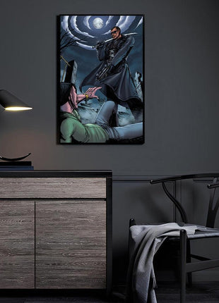 Blade Art | Acrylic, Metal & Canvas - Snapping Turtle Gallery