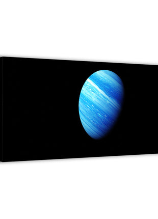 Space Wall Art | Blue Giant Horizon Planet HD Acrylic, Metal & Canvas - Snapping Turtle Gallery