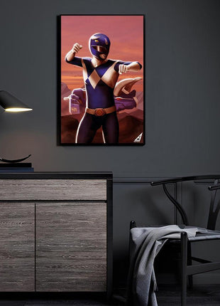Blue Ranger Wall Art | Power Rangers HD Acrylic, Metal & Canvas Print - Snapping Turtle Gallery