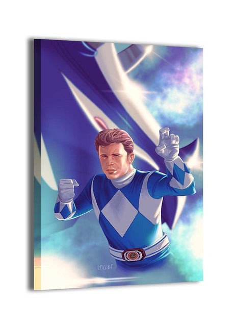 Blue Ranger Wall Art | Triceratops Tactician | Snapping Turtle Gallery - Snapping Turtle Gallery