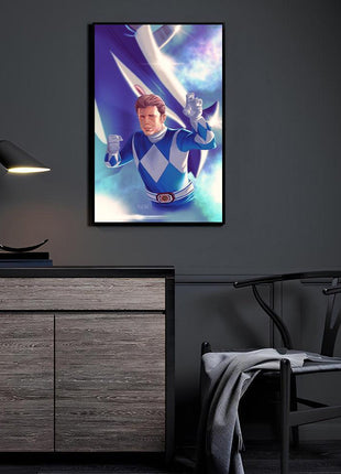 Blue Ranger Wall Art | Triceratops Tactician | Snapping Turtle Gallery - Snapping Turtle Gallery