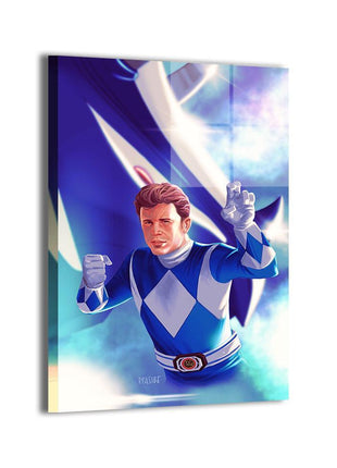 Blue Ranger Wall Art | Triceratops Tactician | Snapping Turtle Gallery - Snapping Turtle Gallery
