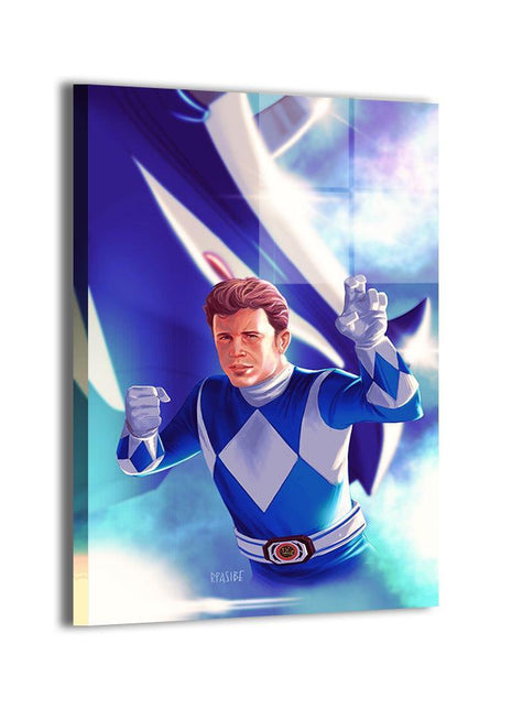 Blue Ranger Wall Art | Triceratops Tactician | Snapping Turtle Gallery - Snapping Turtle Gallery