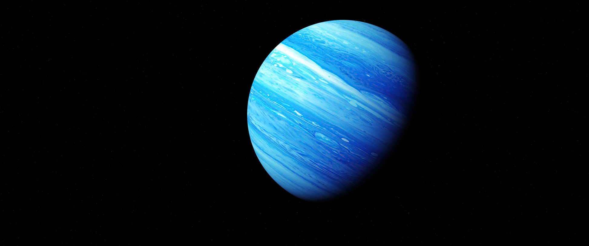 Blue Giant Horizon wall art in 11x26 canvas print format – available at Snapping Turtle Gallery
