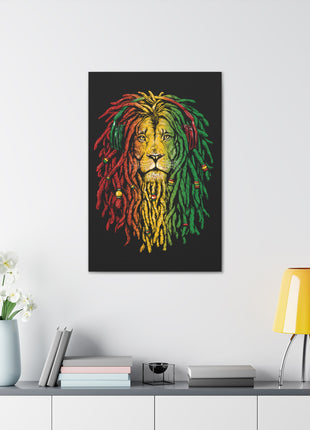 Bob Marley-Inspired Lion Wall Art – Reggae-Style Print | STG Collection [variant_option1] Print, Premium Wall Art by Snapping Turtle Gallery