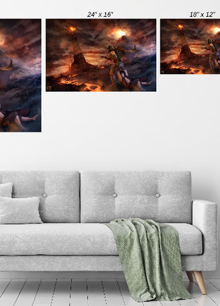 Boba Fett & Frodo Wall Art | Crossover Fan Art | Snapping Turtle Gallery - Snapping Turtle Gallery