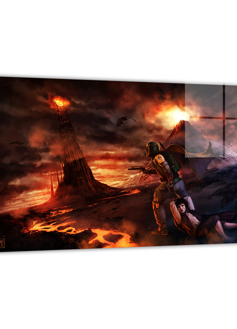 Boba Fett & Frodo Wall Art | Crossover Fan Art | Snapping Turtle Gallery - Snapping Turtle Gallery
