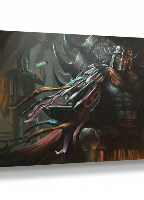 Boba Fett & Shredder Wall Art | Crossover Fan Art | Snapping Turtle Gallery [variant_option1] Print, Premium Wall Art by Snapping Turtle Gallery