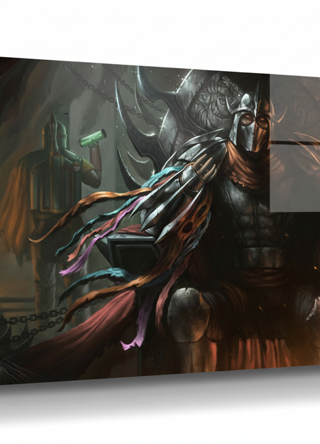 Boba Fett & Shredder Wall Art | Crossover Fan Art | Snapping Turtle Gallery [variant_option1] Print, Premium Wall Art by Snapping Turtle Gallery