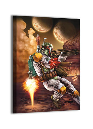 Boba Fett Wall Art | Star Wars Fan Art | Snapping Turtle Gallery [variant_option1] Print, Premium Wall Art by Snapping Turtle Gallery