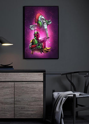 Boba Fett Wall Art | Star Wars Fan Art | Snapping Turtle Gallery - Snapping Turtle Gallery