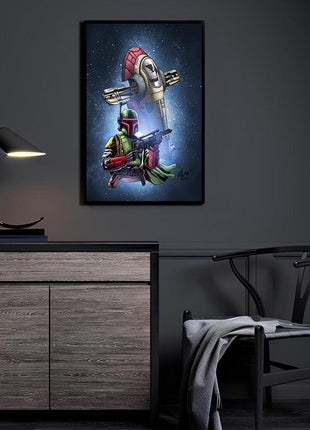 Boba Fett Wall Art | Star Wars Fan Art | Snapping Turtle Gallery - Snapping Turtle Gallery