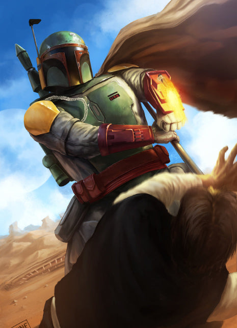 Boba Fett Wall Art | Star Wars Fan Art | Snapping Turtle Gallery - Snapping Turtle Gallery