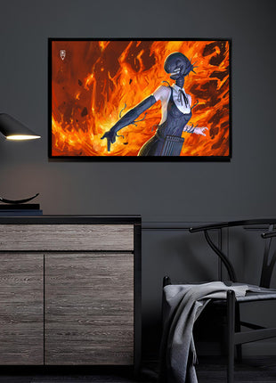 Reze Bomb Devil Wall Art | Chainsaw Man Acrylic, Metal & Canvas Print - Snapping Turtle Gallery