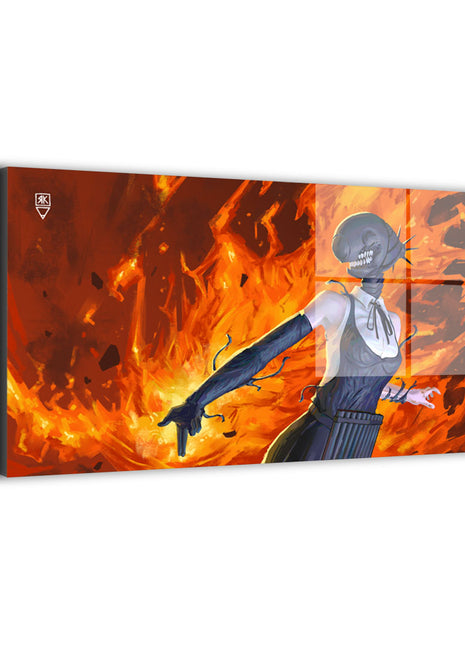 Reze Bomb Devil Wall Art | Chainsaw Man Acrylic, Metal & Canvas Print - Snapping Turtle Gallery