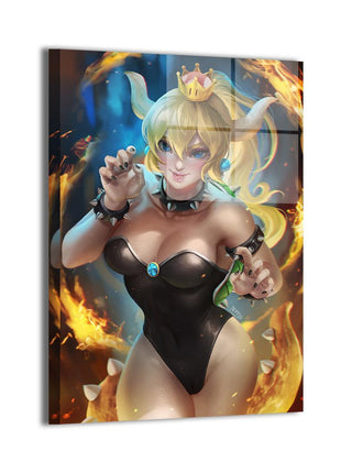 Bowsette Wall Art | Nintendo Ultra-HD Acrylic, Metal & Canvas Print - Snapping Turtle Gallery