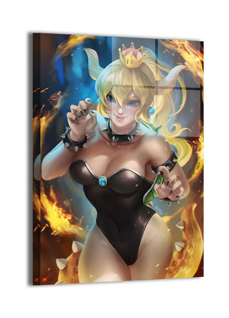 Bowsette Wall Art | Nintendo Ultra-HD Acrylic, Metal & Canvas Print - Snapping Turtle Gallery