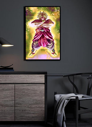 Broly Wall Art | Dragon Ball Fan Art | Snapping Turtle Gallery - Snapping Turtle Gallery