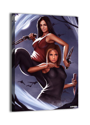 Buffy & Hope Wall Art | Vampire Hunters Fan Art | Snapping Turtle Gallery - Snapping Turtle Gallery