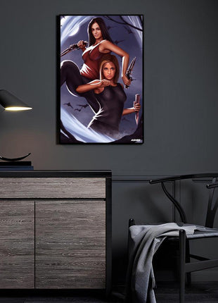 Buffy & Hope Wall Art | Vampire Hunters Fan Art | Snapping Turtle Gallery - Snapping Turtle Gallery