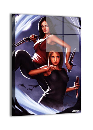 Buffy & Hope Wall Art | Vampire Hunters Fan Art | Snapping Turtle Gallery - Snapping Turtle Gallery