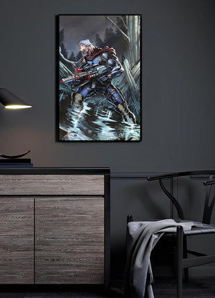 Cable Wall Art | Marvel Fan Art | Snapping Turtle Gallery [variant_option1] Print, Premium Wall Art by Snapping Turtle Gallery