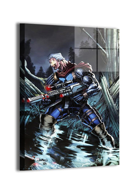 Cable Wall Art | Marvel Fan Art | Snapping Turtle Gallery [variant_option1] Print, Premium Wall Art by Snapping Turtle Gallery